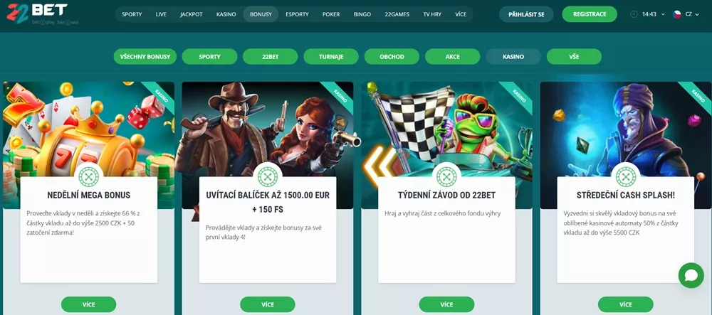22bet aplikácia TOC 2
