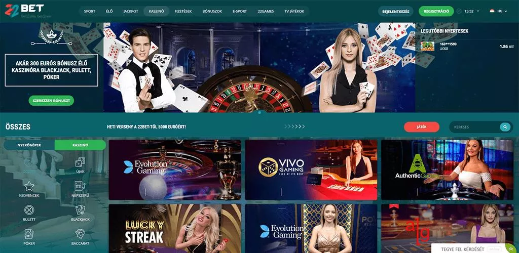22bet fogadás TOC 8