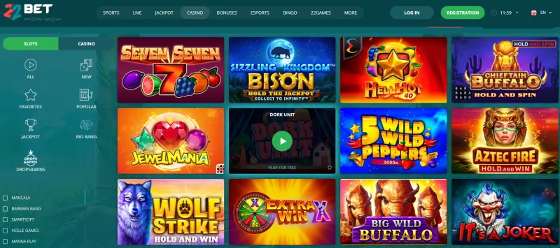 22bet aplikacija TOC 3