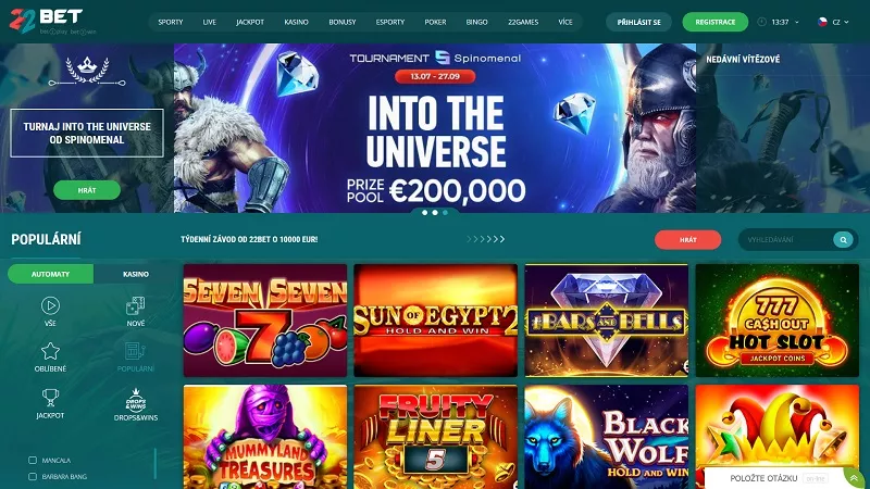 22bet klađenje TOC 2